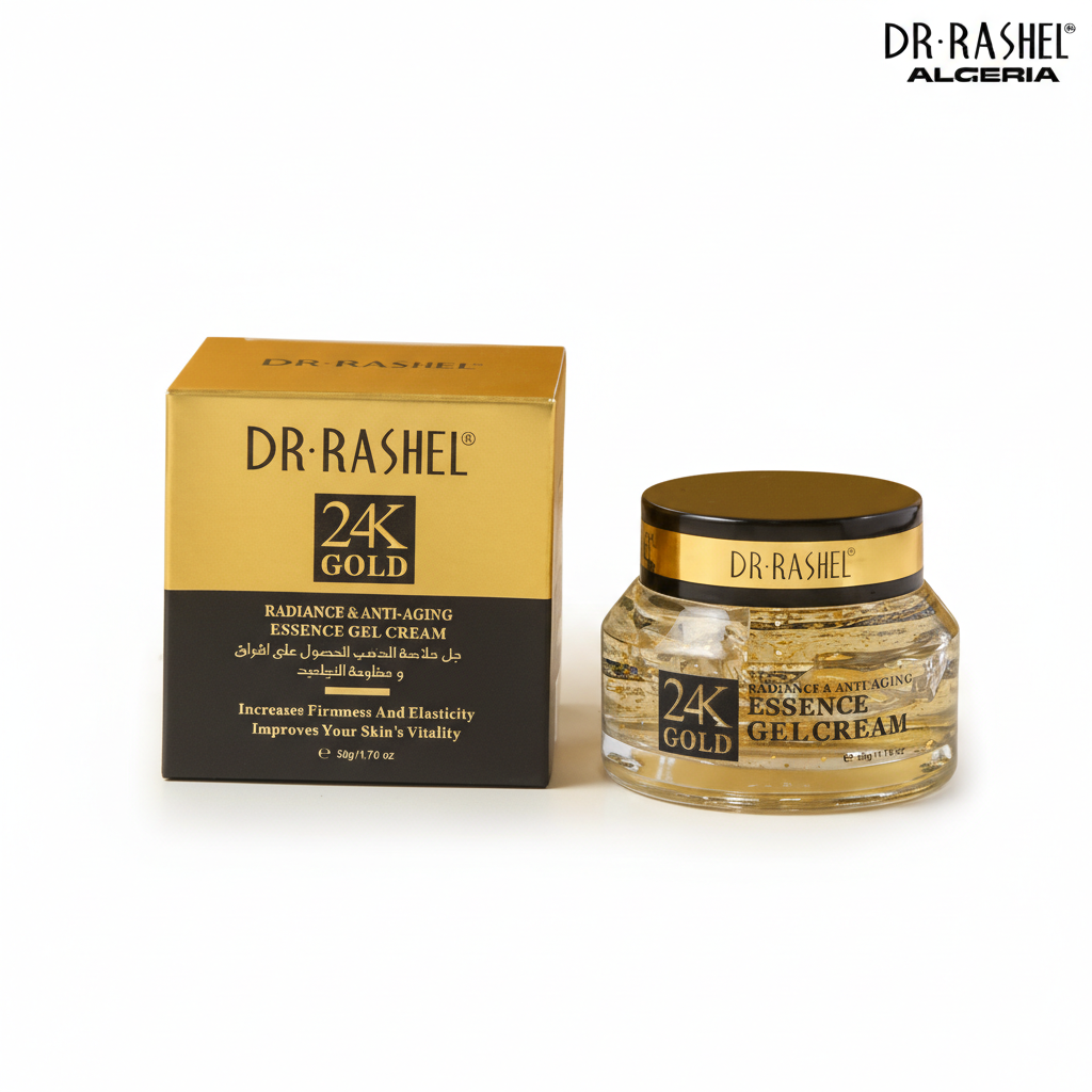 Dr.Rashel كريم جل جوهر اللمعان ومضاد الشيخوخة بالذهب الخالص 24K من د. راشيل (DRL-1481)