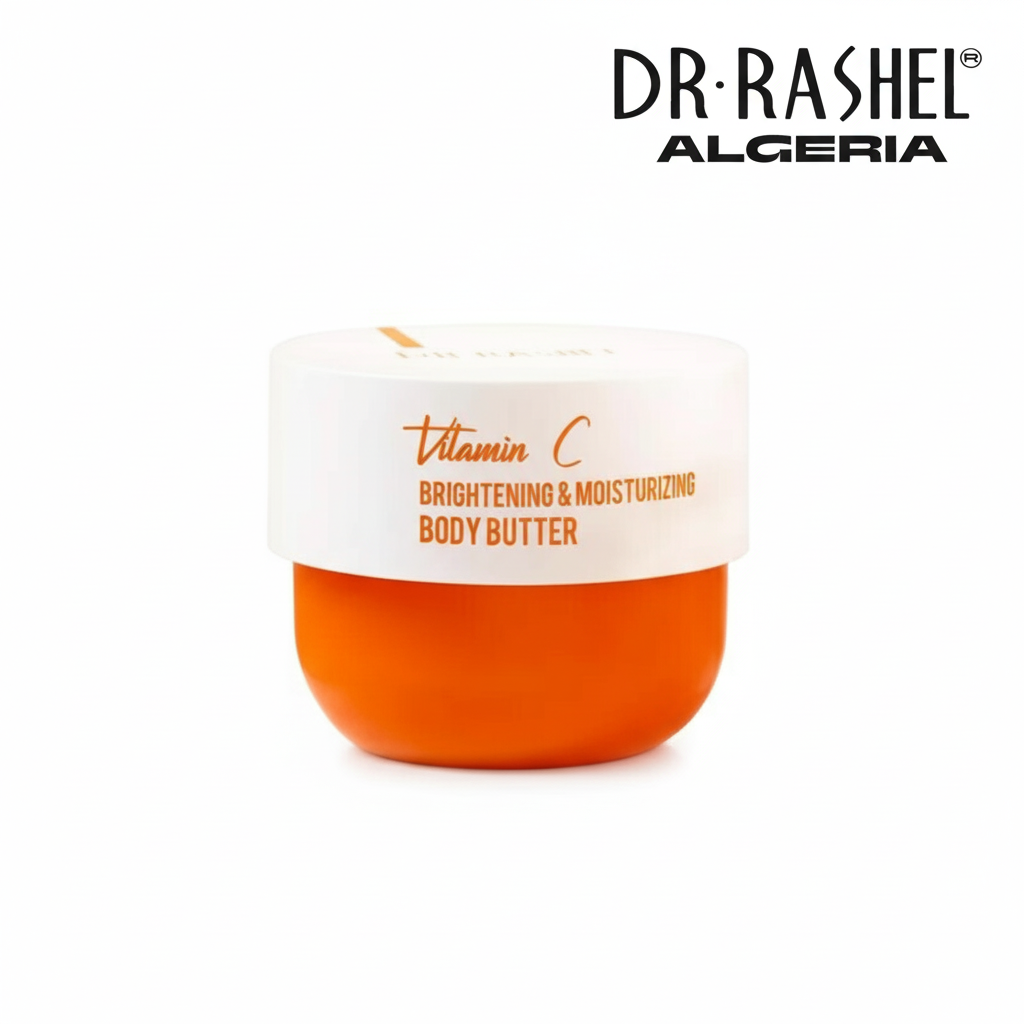 Dr. Rashel Vitamin C د. راشيل فيتامين C كريم زبدة للجسم والوجه لتفتيح وترطيب البشرة – 250 جم (DRL-1689)