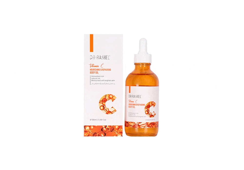 Dr rashel Vitamin C د. راشيل فيتامين C زيت الجسم المغذي والمُرمم – 100 مل (DRL-1690) - الصورة 2